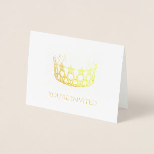 Pageant Crown Foil Note Card