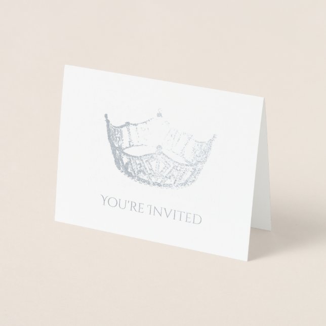 Pageant Crown Foil Note Card (Front)