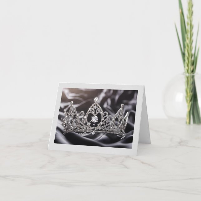 Pageant Crown Folded Note Card (Front)