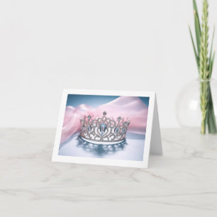 Pageant Crown Folded Note Card