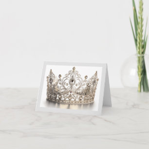 Pageant Crown Folded Note Card