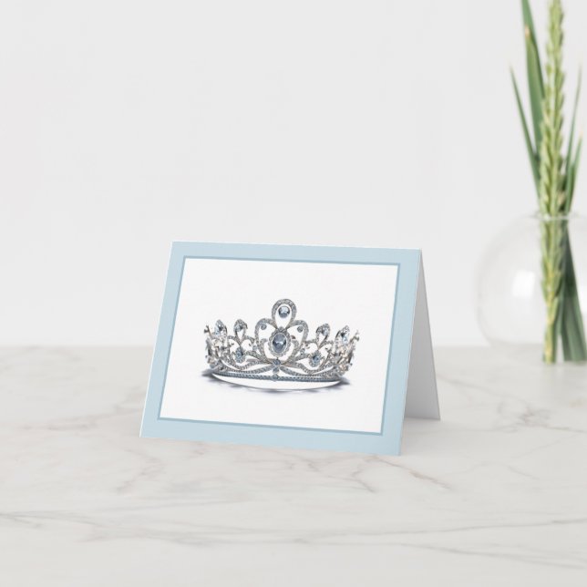 Pageant Crown Folded Note Card (Front)