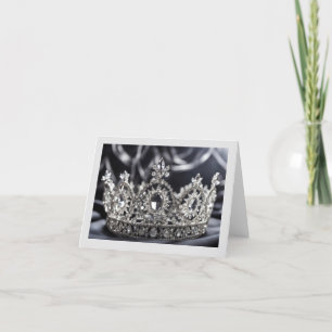 Pageant Crown Folded Note Card