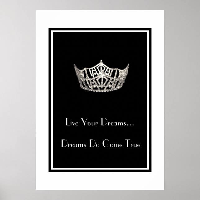 Pageant Crown Live Your Dreams Poster (Front)