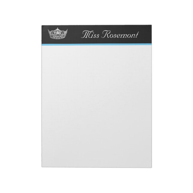 Pageant Crown Notepad (Rotated)