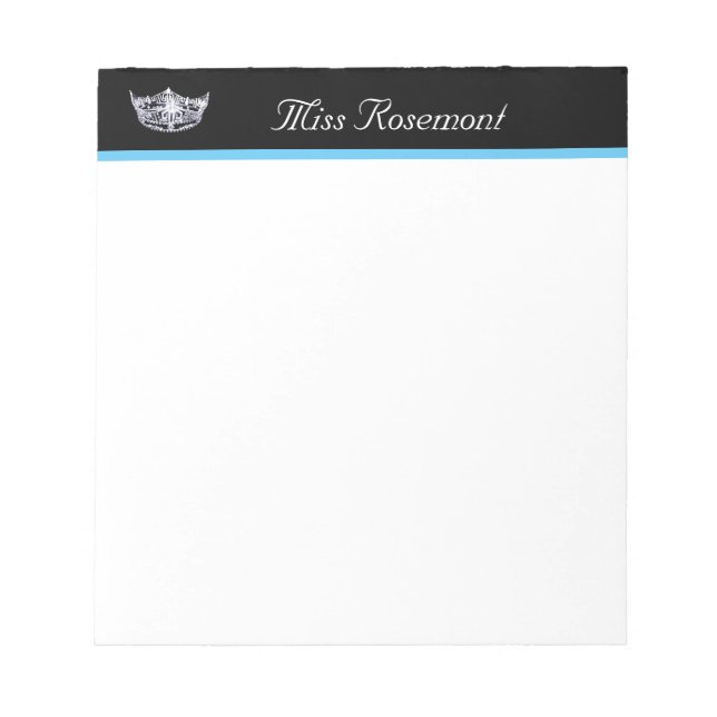 Pageant Crown Notepad (Front)