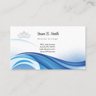 Pageant Crown Ocean Wave Business Card