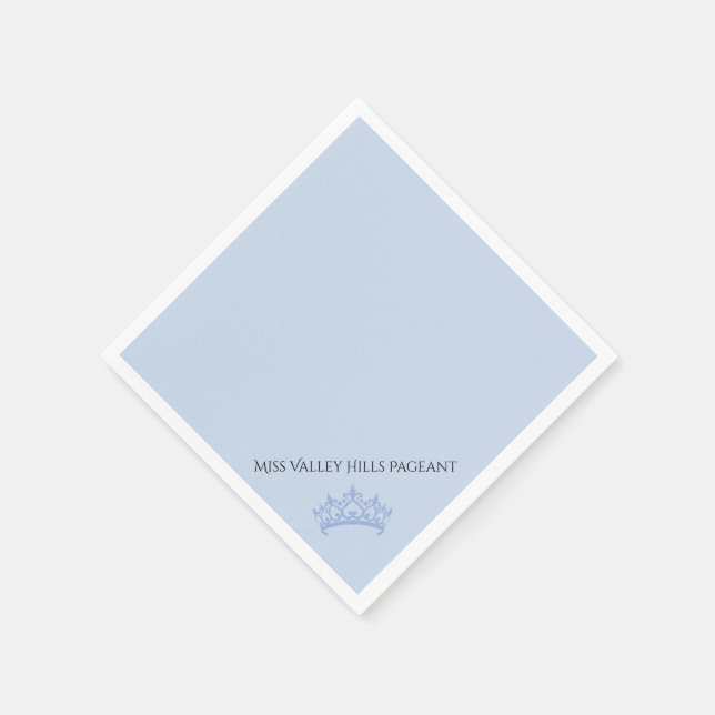 Pageant Crown Paper Napkins (Corner)