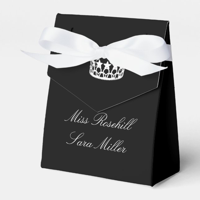 Pageant Crown Party Favour Box (Front Side)