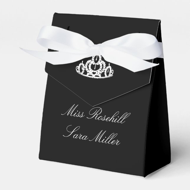 Pageant Crown Party Favour Box (Front Side)