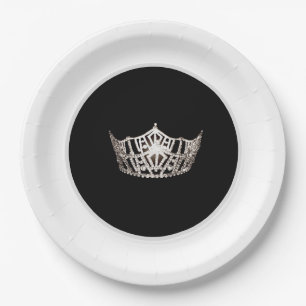 Pageant Crown Party Paper Plate