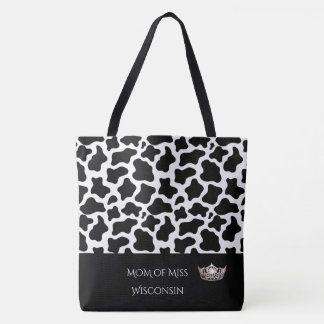 Pageant Crown Tote Bag-Cow Print Bag