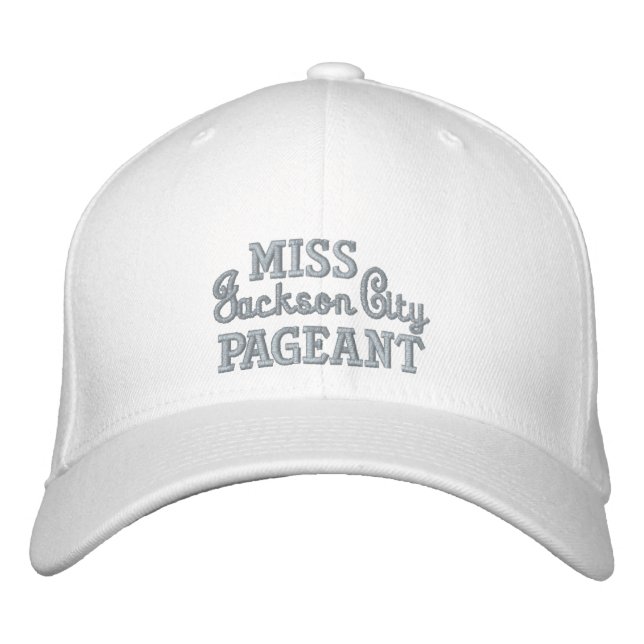 Pageant Custom Embroidered Baseball Cap (Front)