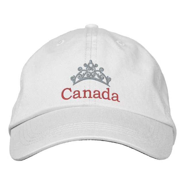 Pageant Custom Embroidered Baseball Cap CANADA (Front)