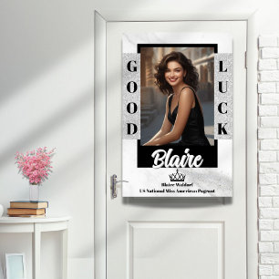 Pageant Door Poster Marble Glitter Glam Send-Off