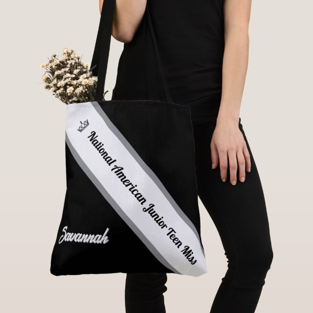 Pageant Essentials Custom Crown and Sash Tote (Close Up)