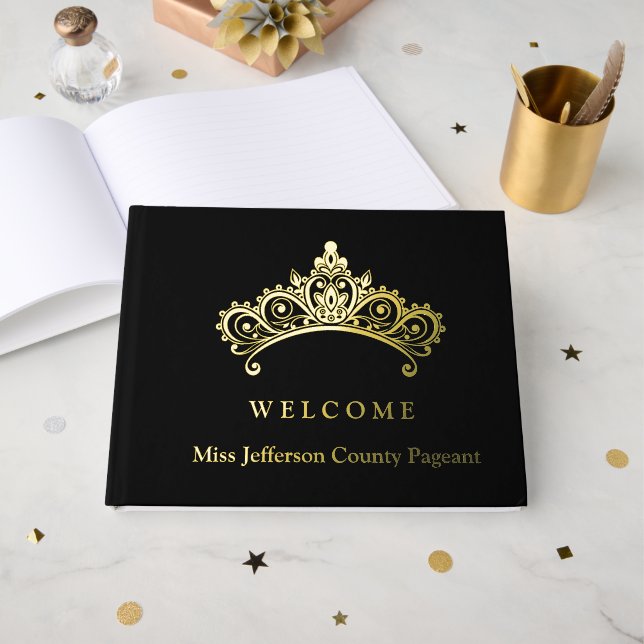 Pageant Foil Guest Book (Front Open)