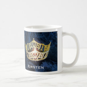Pageant Gold Crown Custom Name Mug