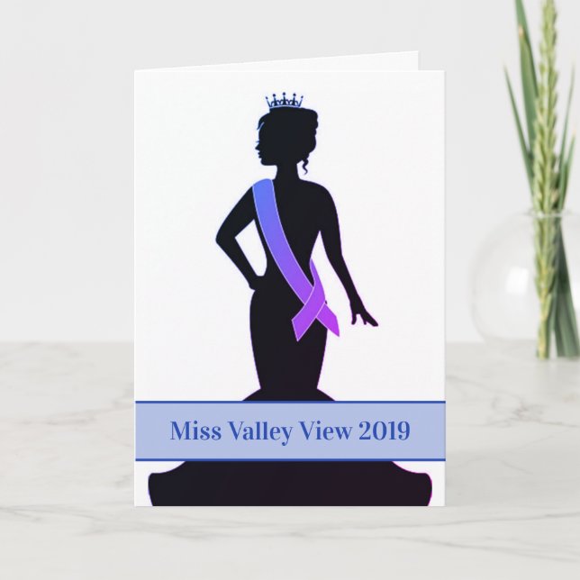 Pageant Greeting Card-Custom Announcement (Front)