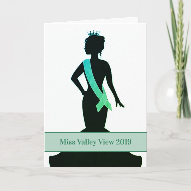 Pageant Greeting Card-Custom Announcement (Front)