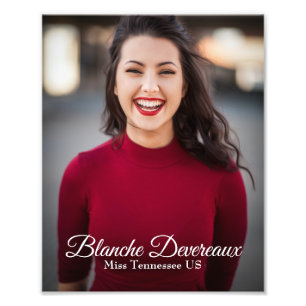 Pageant Modelling Portrait Headshot Photo Print