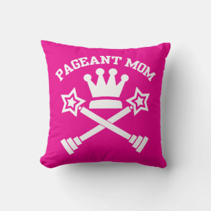 Pageant Mum - Crown and Trophies Cushion