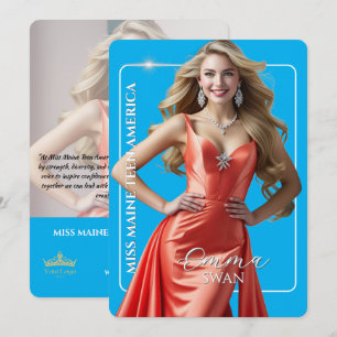 Pageant Platform Logo Custom Autograph Card