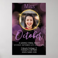 pageant poster class invite, work birthday