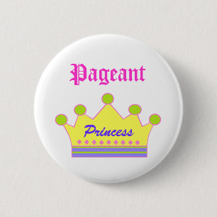 Pageant Princess 6 Cm Round Badge
