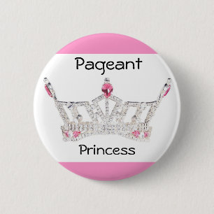 PAGEANT PRINCESS Button / Pin - Customised