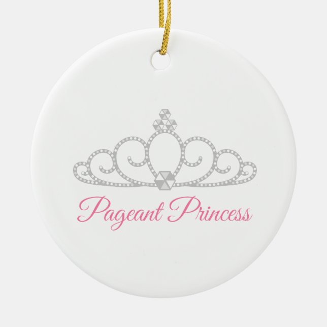Pageant Princess Ceramic Tree Decoration (Front)