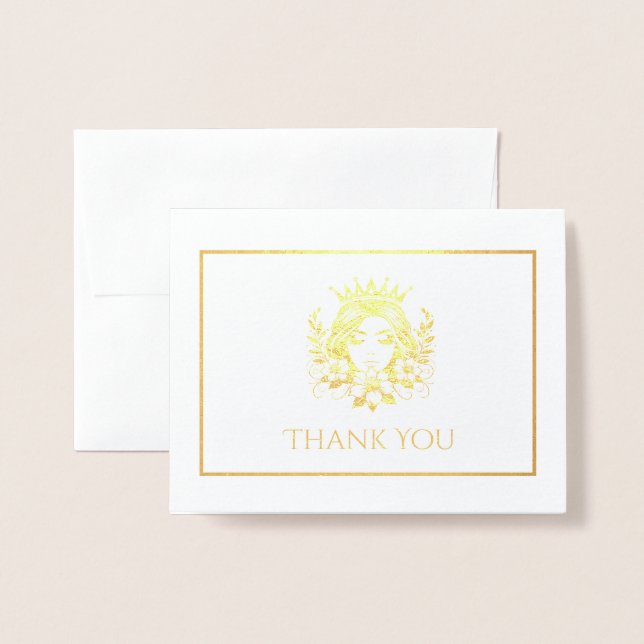 Pageant Queen Crown  Foil Card (Front With Envelope)