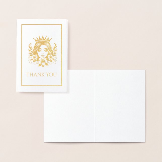 Pageant Queen Crown Mini Foil Card (Display)
