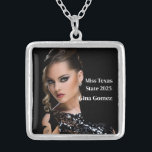 Pageant Queen Silver Plated Necklace<br><div class="desc">This charming,  silver-plated necklace is shown with a sample photo and title text.
Customise this item and change the sample photo and sample text to yours.
Customise with this template.


Licensed Image</div>
