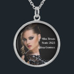 Pageant Queen Sterling Silver Necklace<br><div class="desc">This charming,  sterling silver necklace is shown with a sample photo and title text.
Customise this item and change the sample photo and sample text to yours.
Customise with this template.


Licensed Image</div>