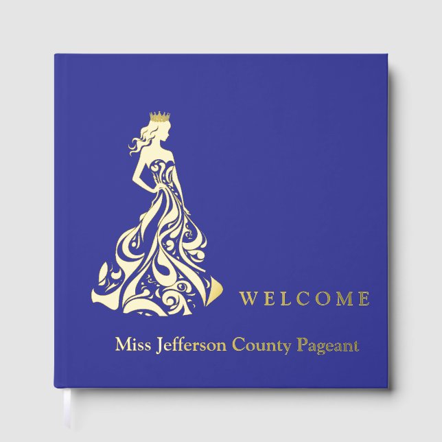 Pageant Real Foil Guest Book (Front)