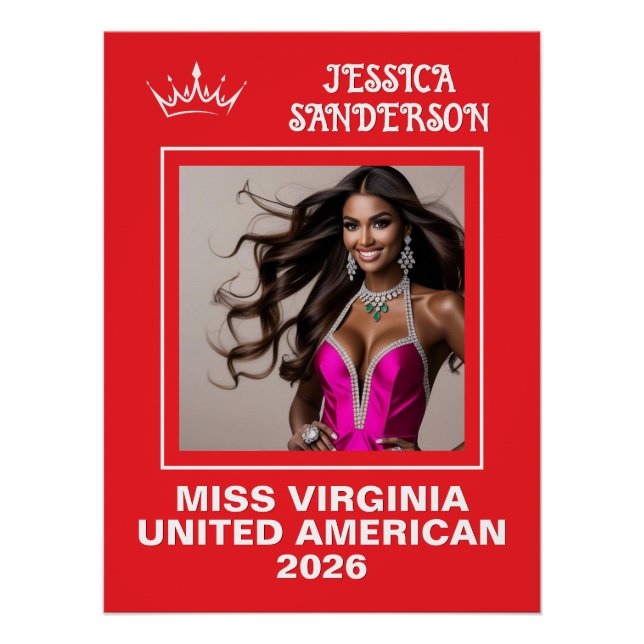 Pageant Send-Off Titleholder Door Poster (Front)