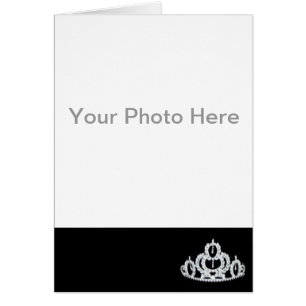 Pageant Tiara Photo Card