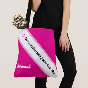 Pageant Tote Bag Custom Sash Crown Pageants