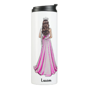 Pageant Tumbler Custom Queen Portrait Water Bottle