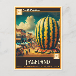 Pageland, South Carolina   Vintage Postcard