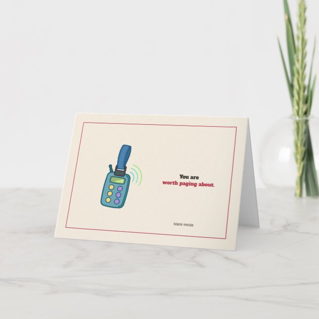 Pager Greeting Card (Front)