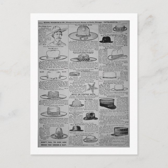 Pages from Sears, Roebuck of Chicago, catalog of Postcard (Front)