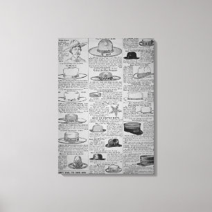 Pages from Sears, Roebuck of Chicago, catalogue of Canvas Print
