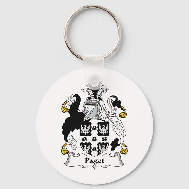 Paget Family Crest Key Ring (Front)