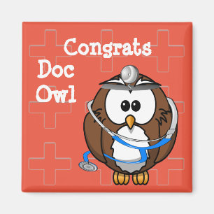 paging doc owl magnet