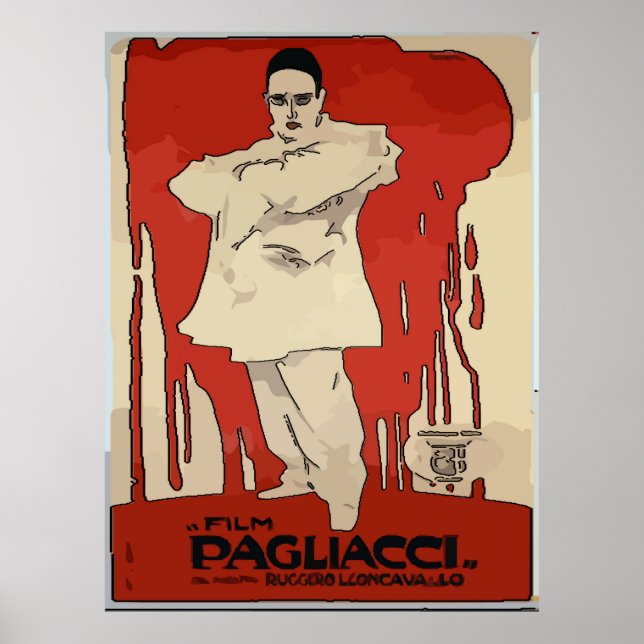 Pagliacci, Vintage Opera Posters, Poster (Front)