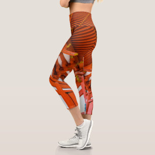 Pagoda bottom up perspective, Miyajima Capri Leggings