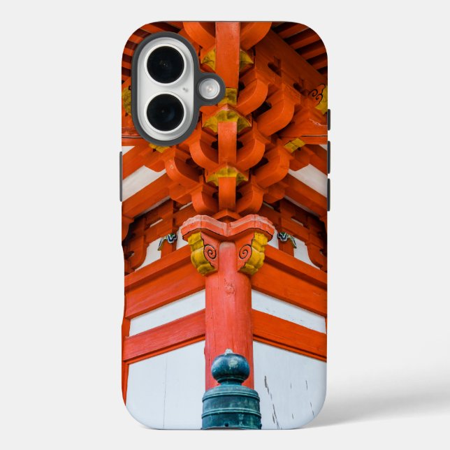 Pagoda bottom up perspective, Miyajima Case-Mate iPhone Case (Back)