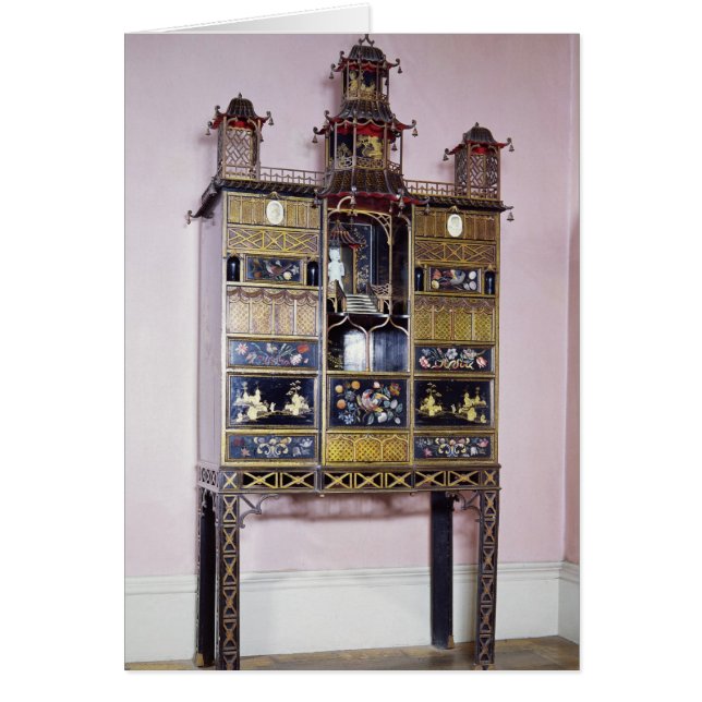 Pagoda cabinet in style of Thomas Chippendale (Front)
